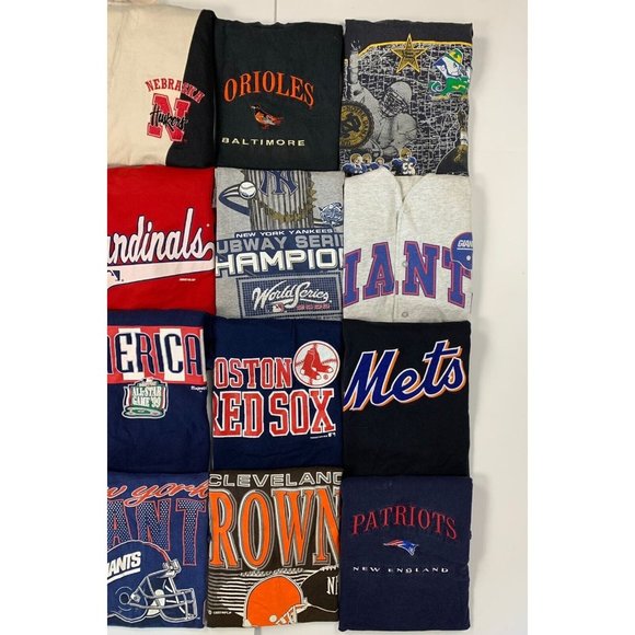 Vintage 90s Sports Salem Logo 7 NBA NFL MLB Reseller Lot Of 20 Mix SZS USA Rare - Picture 4 of 5